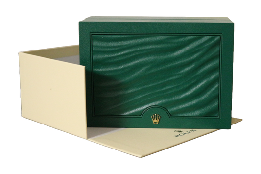 Rolex Oyster Box Größe M | Uhrenbox | Karton + Umkarton | Grün Green Original